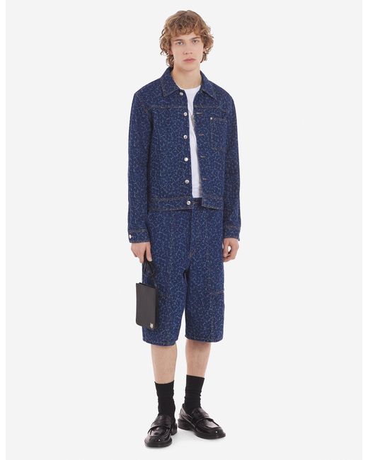 Maison Kitsuné Blue Maison Kitsuné Buttoned Denim Jacket for men