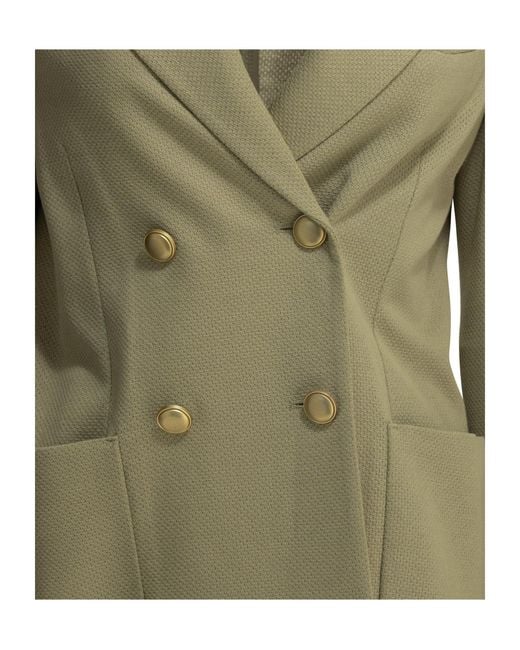 Circolo 1901 Green Double-Breasted Suit Jacket