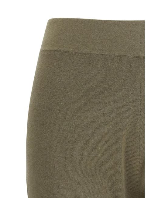 Extreme Cashmere Green Bummy Ribbed Knit Shorts