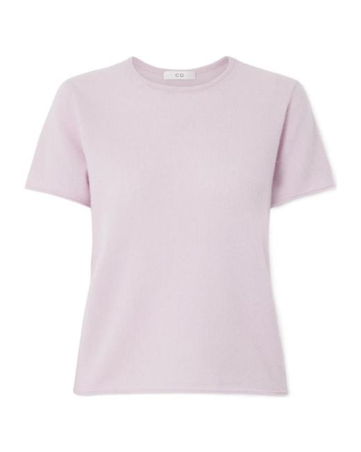 Co. Pink Cashmere And Silk-Blend T-Shirt