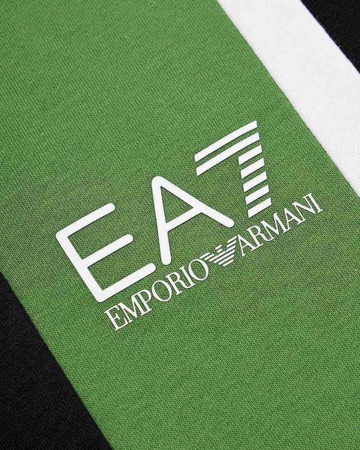 EA7 Green Hooded Casual Jacket for men