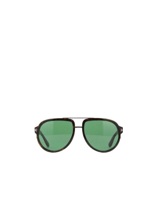Tom Ford Green Logo Sunglasses for men
