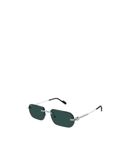Cartier White Frameless Sunglasses for men