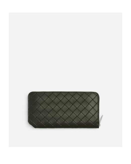Bottega Veneta Green Zip-Around Quilted Wallet for men