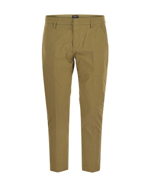 Dondup Green Alfredo Slim Fit Pants for men