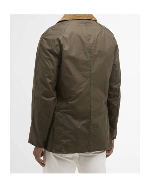 Barbour Green Lightweight Ashby Waxed Jacket for men
