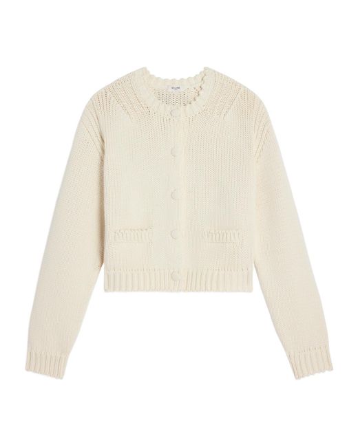 Céline White Cardigan