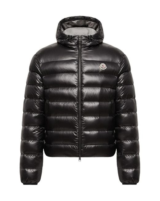 Moncler Black Forzo Hooded Packable Short Down Jacket for men
