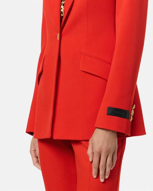 Versace Single-Breasted Tailored Blazer