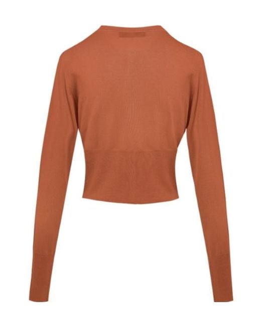 Vivienne Westwood Brown Bea Cropped Cardigan