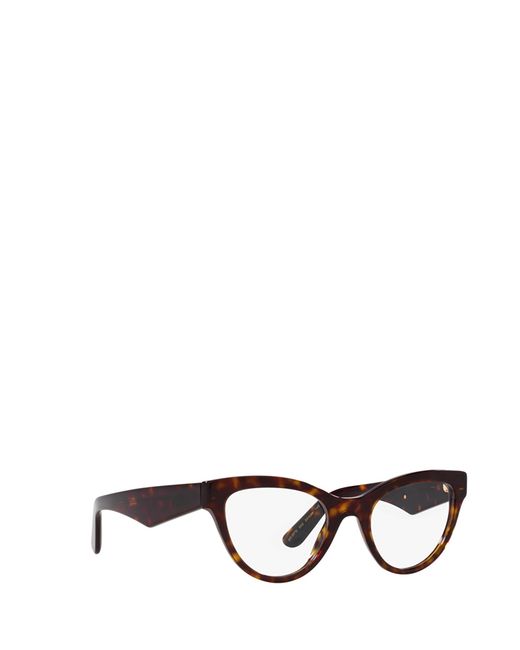 Dolce & Gabbana White Eyewear Butterfly Frame Glasses
