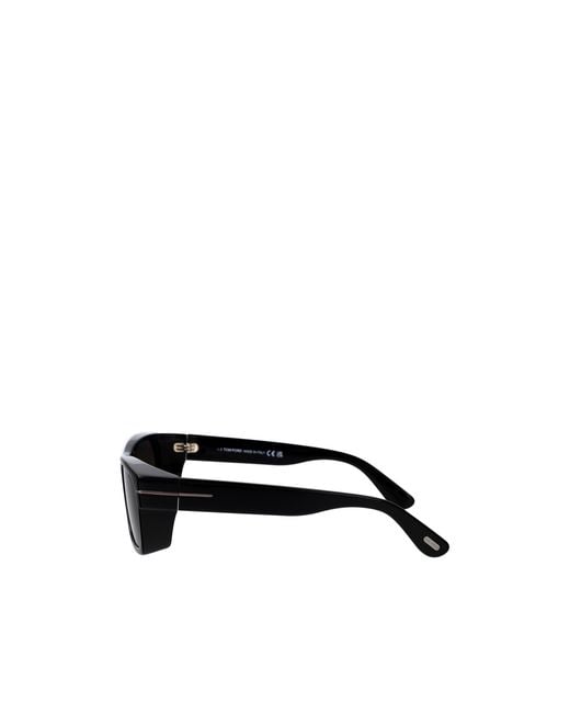 Tom Ford Black Eyewear Juan Rectangle Frame Sunglasses for men