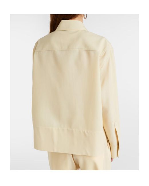 Jil Sander Natural Wool Shirt