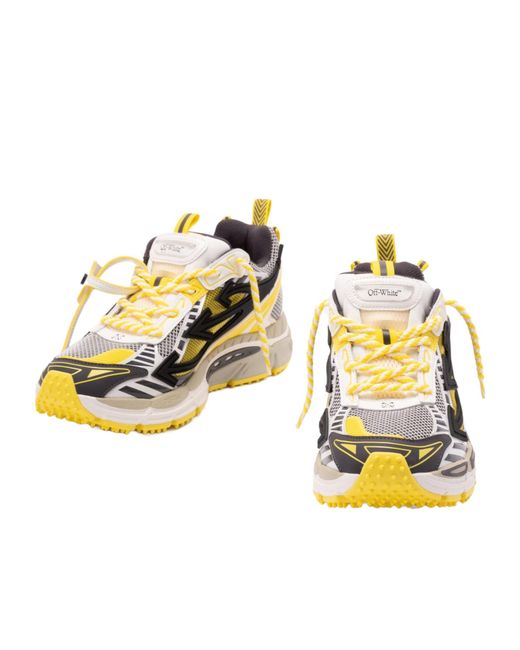 Off-White c/o Virgil Abloh Metallic Lace-Up Sneakers for men