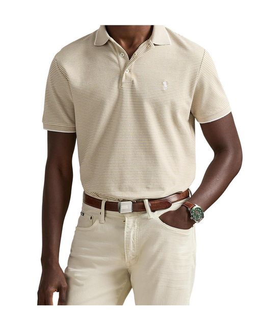 Polo Ralph Lauren White Logo Short Sleeve Polo Shirt for men