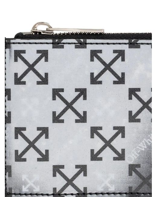 Off-White c/o Virgil Abloh White Arrow Print Zip Wallet for men