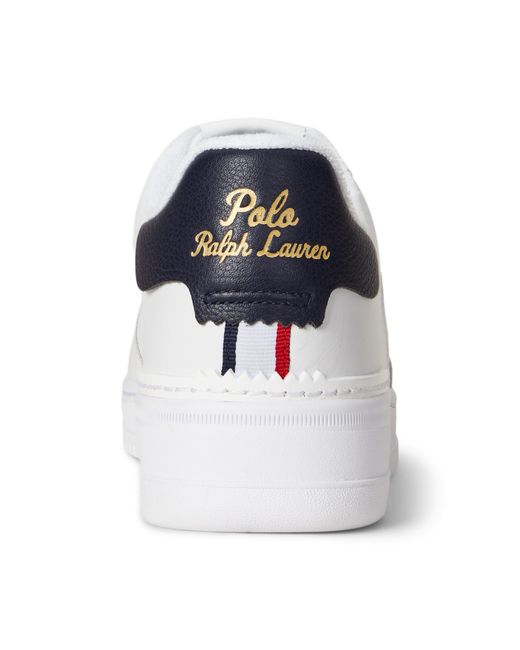 Polo Ralph Lauren White Minimalist Versatile Sneakers for men