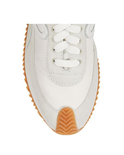 Loewe White Flow Runner Lace-Up Sneakers