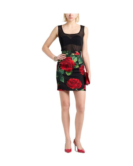 Dolce & Gabbana Red Mini Skirts