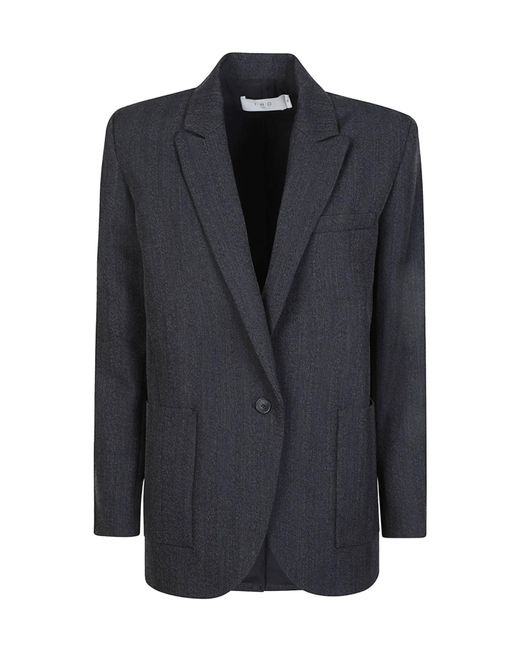 IRO Blue Bonna Single Breasted Jacket