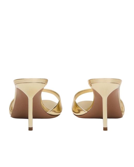 Paris Texas Natural Lidia Stiletto Heel Mules