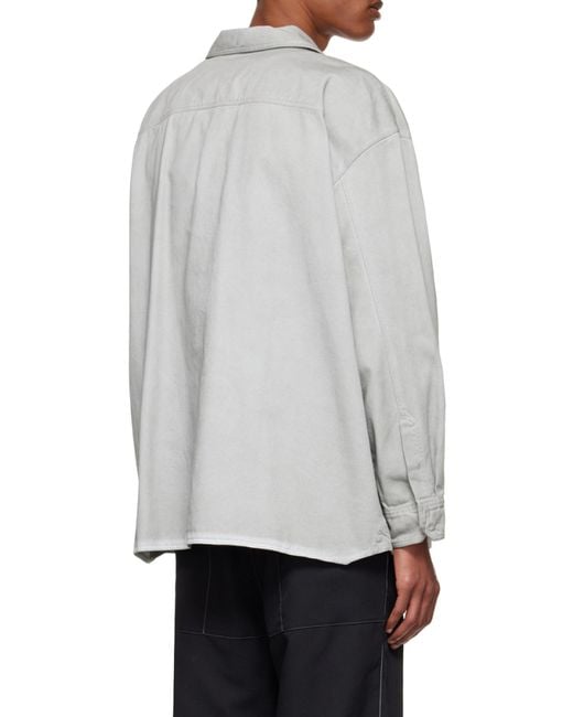 A_COLD_WALL* White Flap-Pockets Cotton Overshirt for men