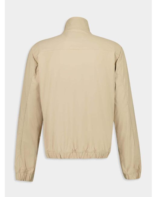 Dolce & Gabbana Natural Logo Patch Zipped Jacket for men