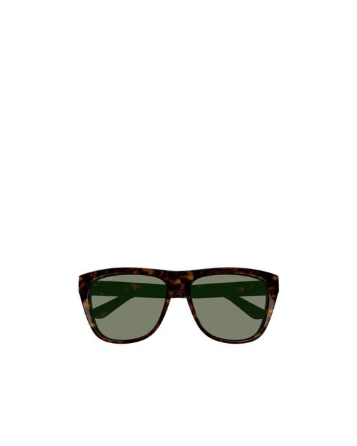 Gucci Green Eyewear Aviator Frame Sunglasses for men