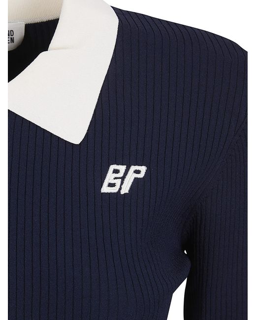 Baum und Pferdgarten Blue Cianna Collared Knitted Top
