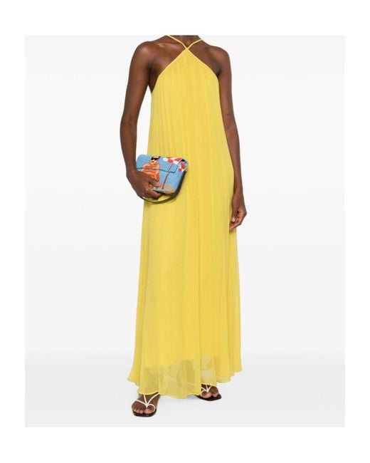 Staud Yellow Slip Dress