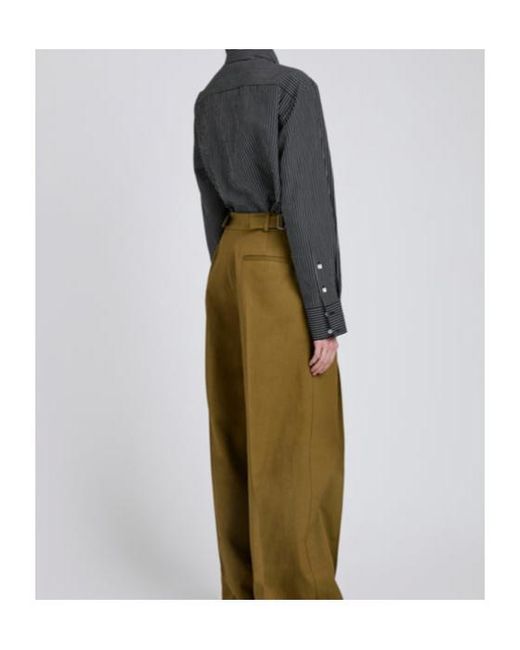 Proenza Schouler Black Lyndsey Striped Poplin Shirt