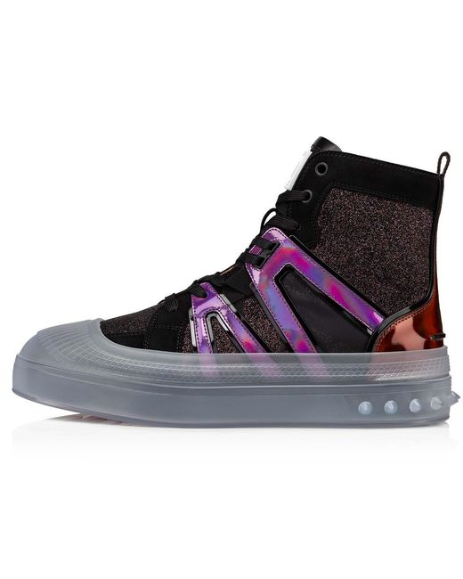 Christian Louboutin Brown Vida Top Lace-Up Casual Sneakers for men