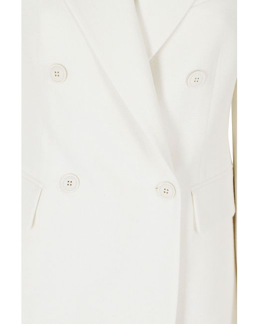 Eleventy White Long-Sleeved Suit Jacket