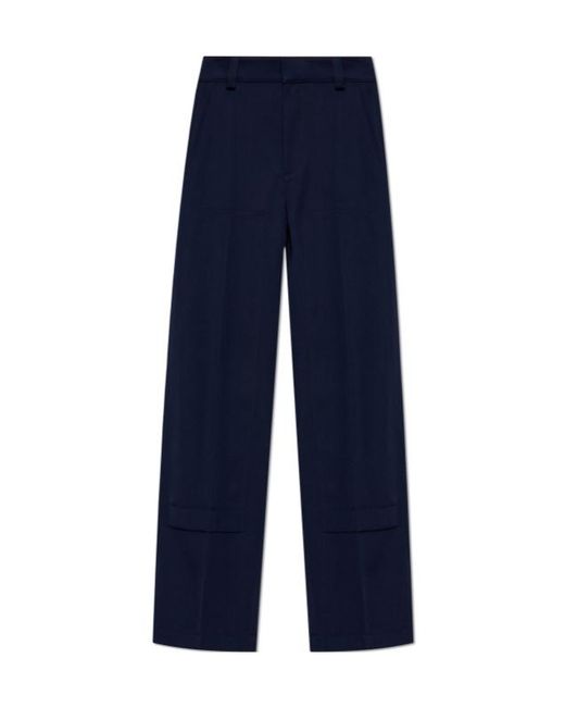 Bottega Veneta Blue Straight Leg Trousers for men