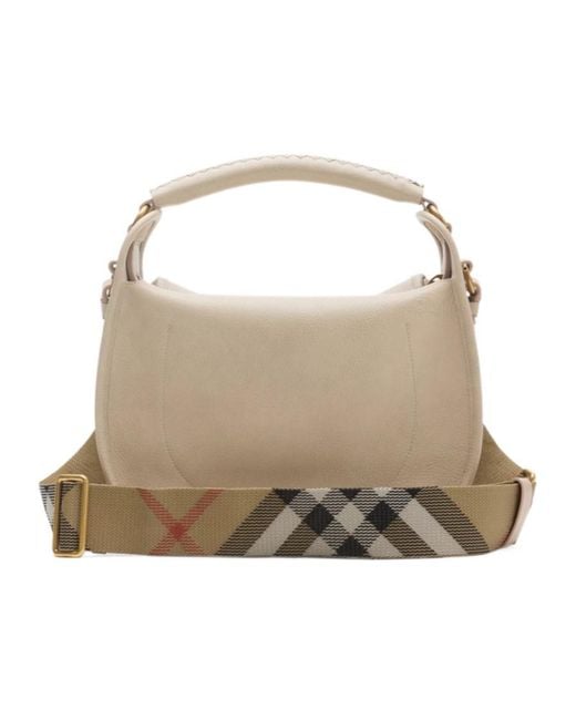 Burberry Natural Small B Clip Messenger Bag
