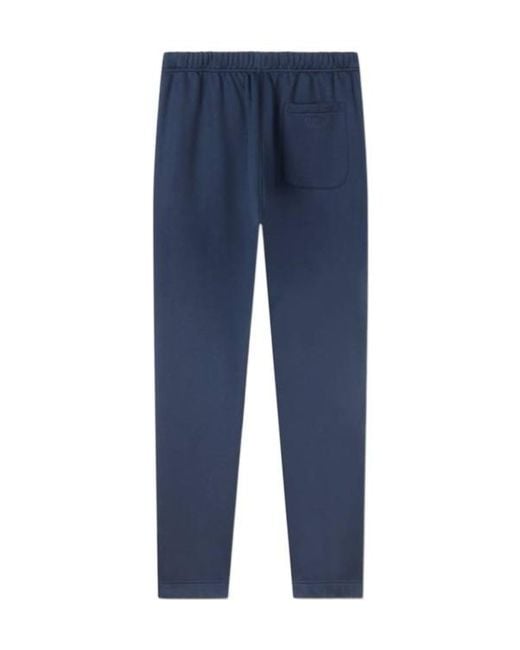 KENZO Blue Boke Flower Logo Patch Joggers for men