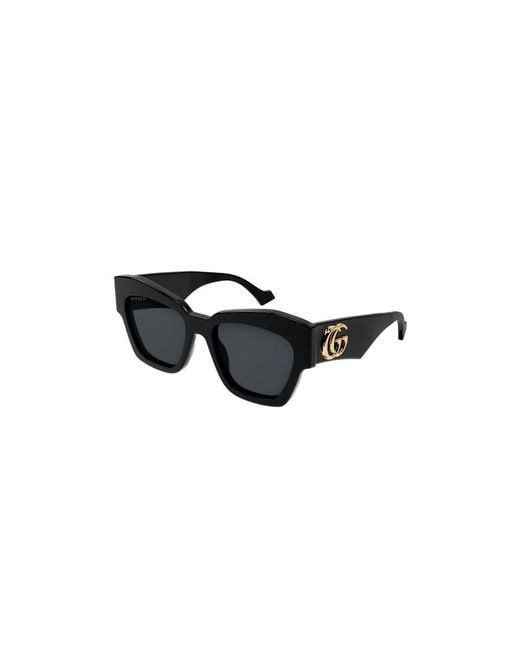 Gucci Black Eyewear Cat-Eye Frame Sunglasses