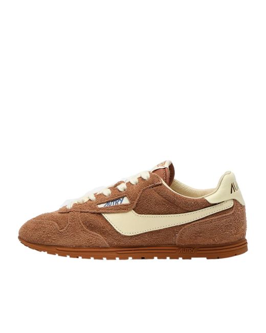 Autry Brown Suede Sneakers
