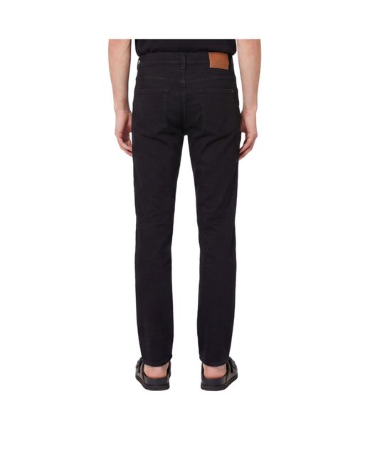 Canali Black Straight-Leg Jeans for men