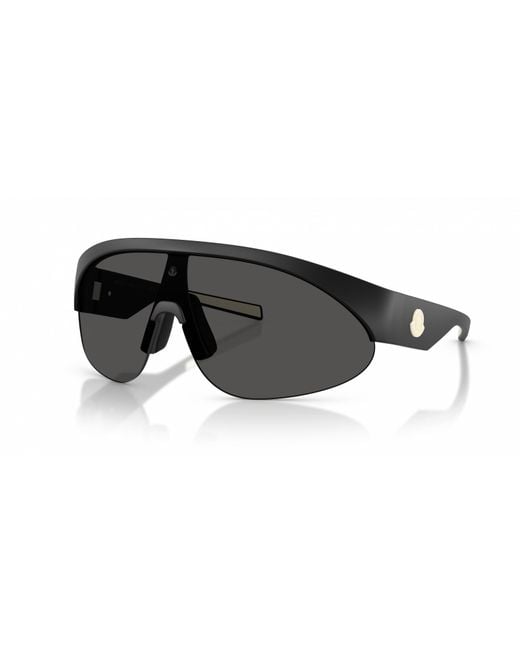 Moncler Black Eyewear Shield Frame Sunglasses for men