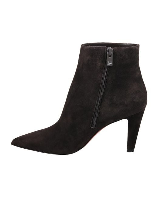 Christian Louboutin Black Vibella Pointed Toe Ankle Boots