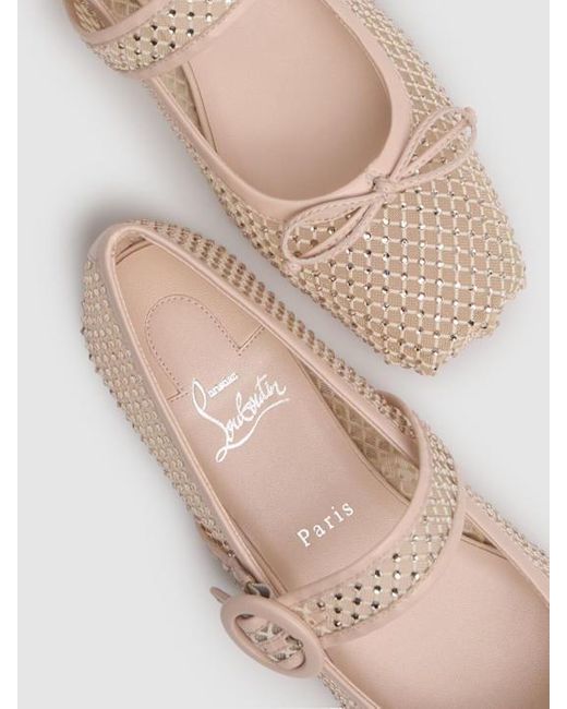 Christian Louboutin Pink Round-Head Flat Shoes