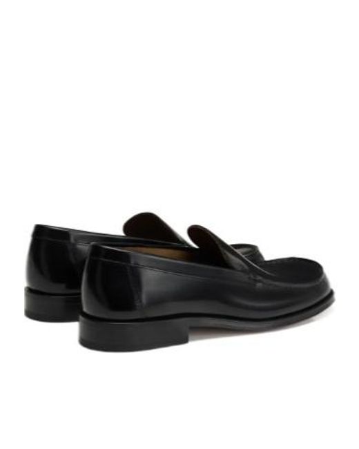 Lemaire Black Shiny Loafers