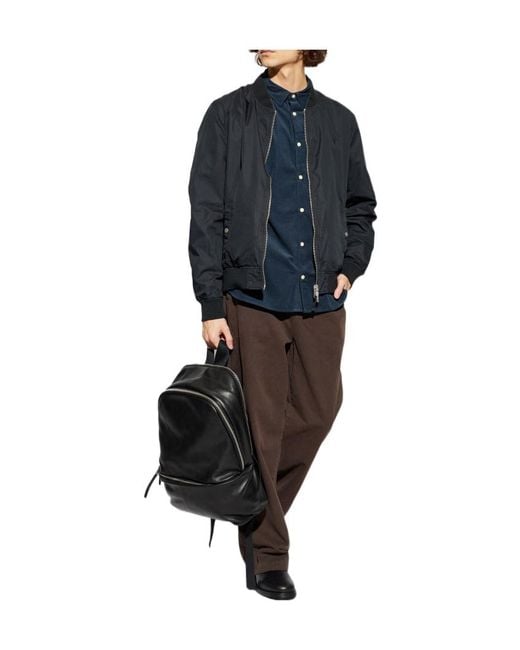 AllSaints Gray Rev Reversible Bomber Jacket
