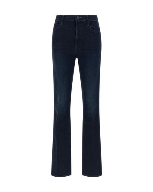Mother Blue The Mid Rise Smokin Skimp Jeans