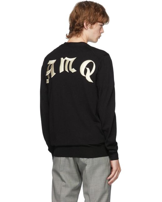 McQueen Black Button Cardigan for men