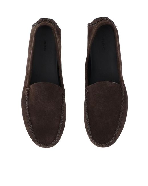 The Row Brown Suede Loafers for men
