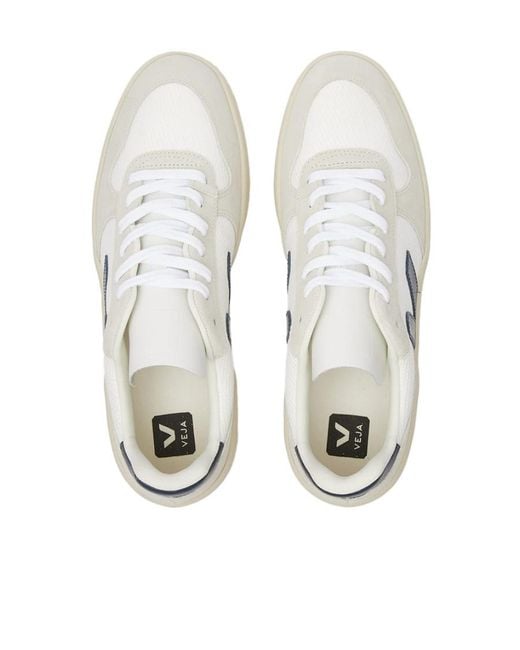 Veja White Logo Sports Shoes for men