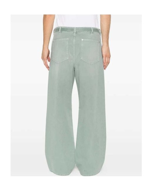 Marni Blue Casual Pants With Belt Loops for men