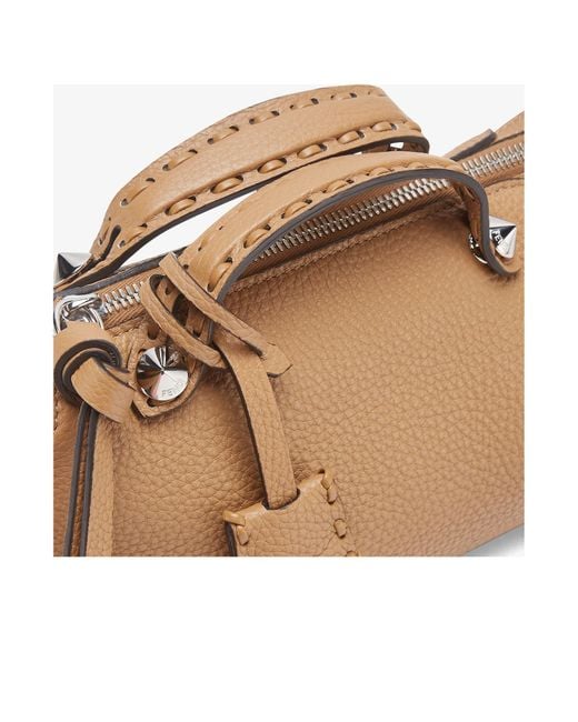 Fendi Brown By The Way Soft Mini Selleria Shoulder Bag